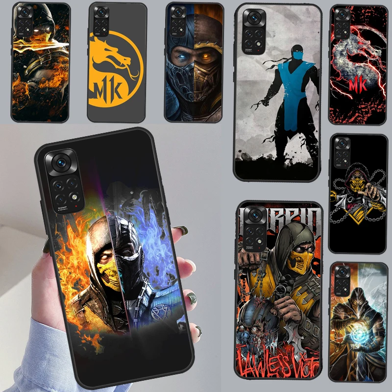 Mortal Kombat Case For Redmi Note 11 10 8 9 12 Pro Plus Note 12S 11S 10S 9S Cover For Redmi 12C 9C 10C 10A