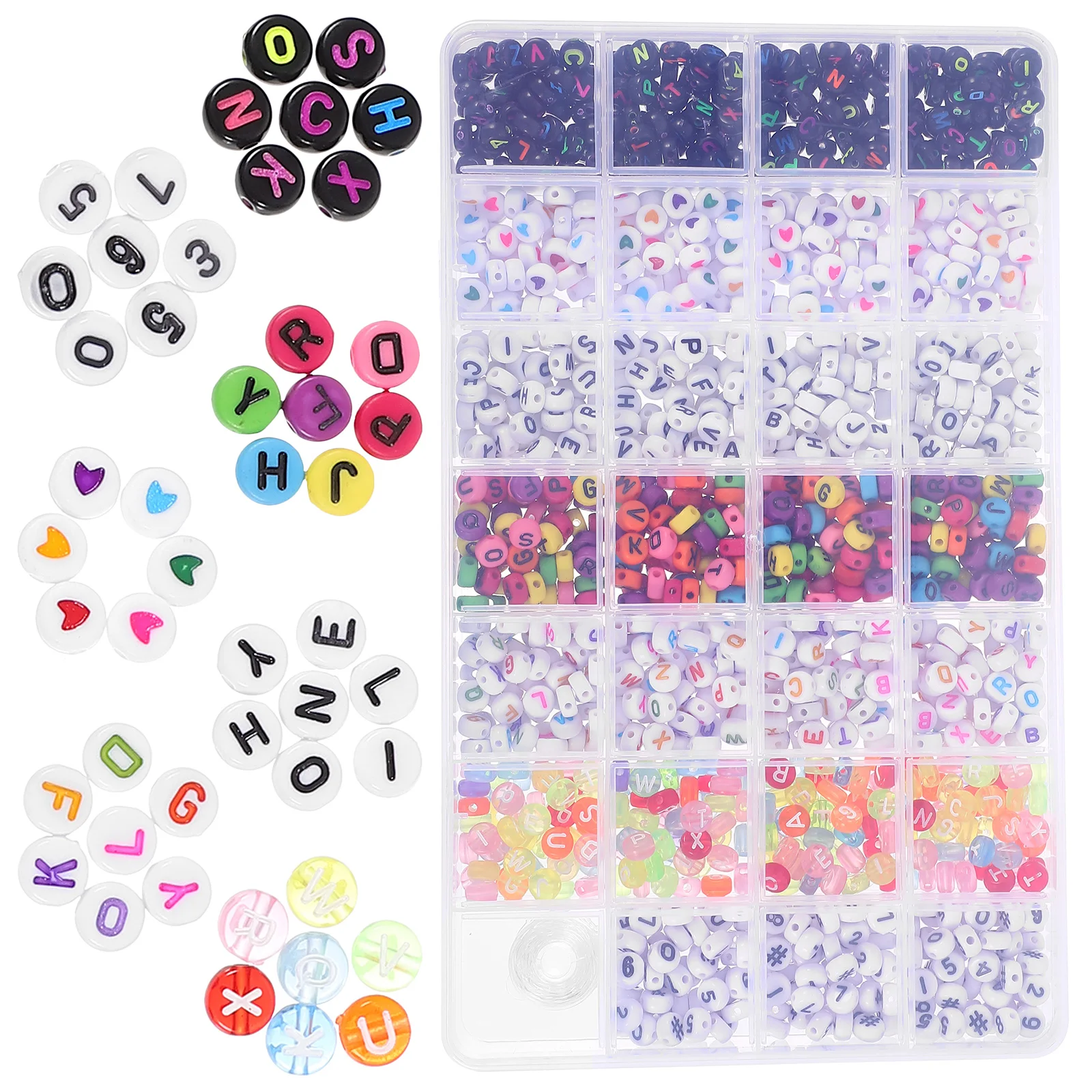 

Acrylic Alphabet Jewelry Bracelet Beads for Bracelets Making Letter Necklace Mini Jewellery