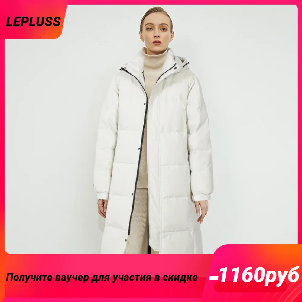 Winter new loose fashion long ladies down jacket jacket hooded jacket women keep warm