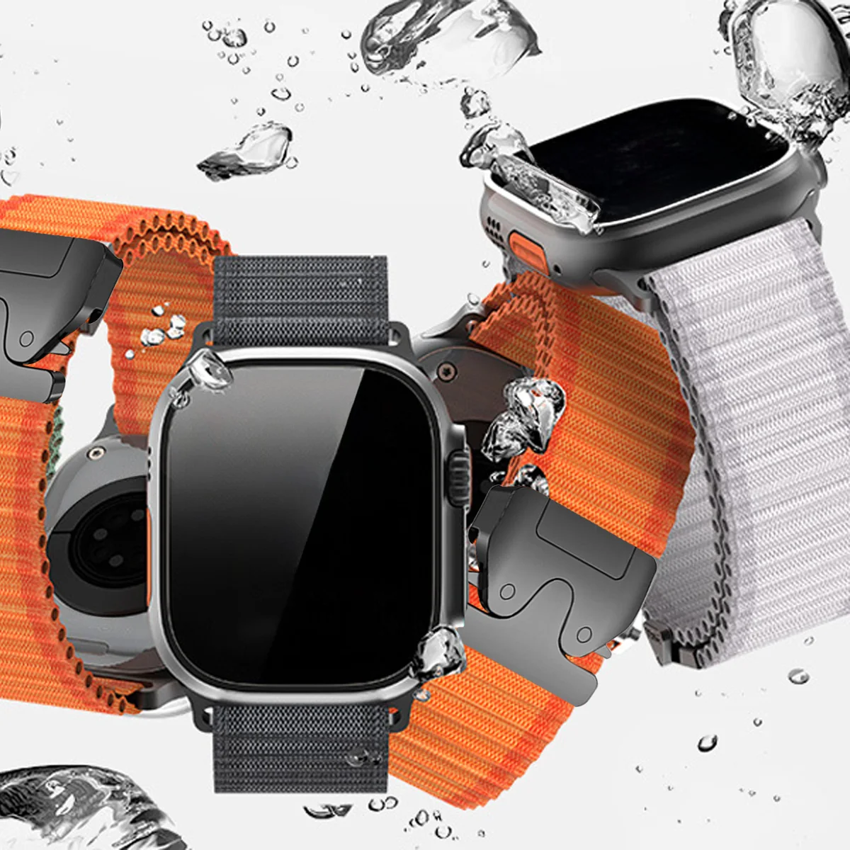 Nylon Alpine Strap for Apple Watch Band 46mm Ultra 2 49mm 45mm 44mm 42mm Wrist Bracelet For IWatch Series 10 9 7 8 6 5 4 Correa image 2