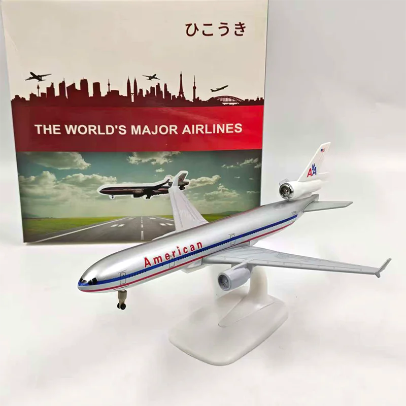 

Длина около 20 см MD-11, модель самолета из сплава, статическая коллекция, украшенные праздничными подарками, игрушки, сувенирный подарок