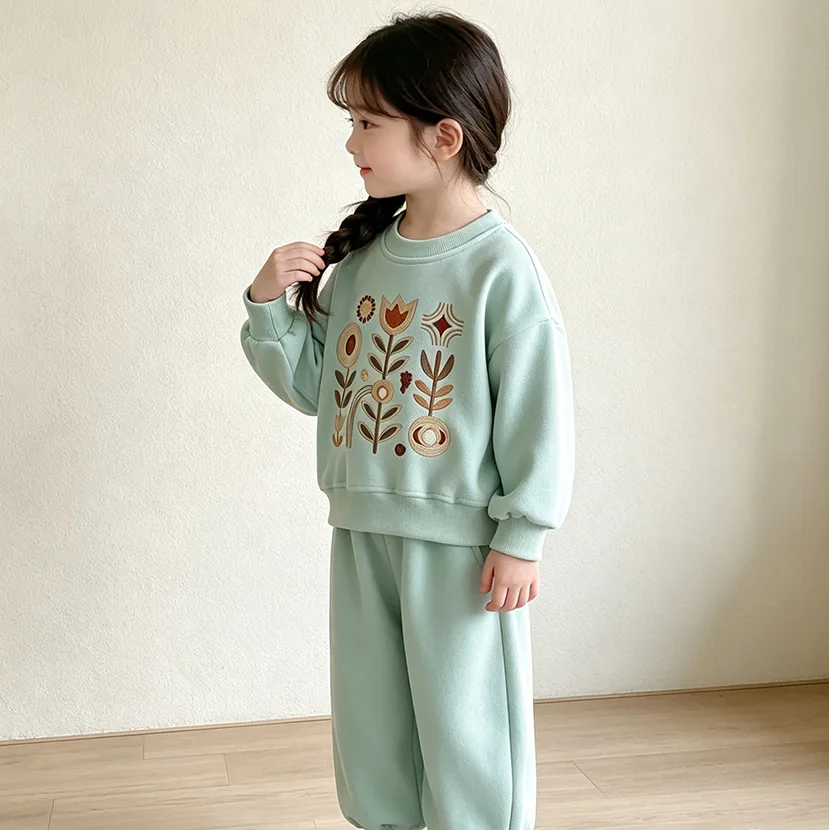 Neue Frühlings- und Herbstmode für Babys und Mädchen, Kinderkleidung, Niedliche Freizeitkleidung, T-Shirt und Hose, 2-teiliges Set, Kleinkind-Sportkostüm, Kinder-Trainingsanzüge – Detail 10
