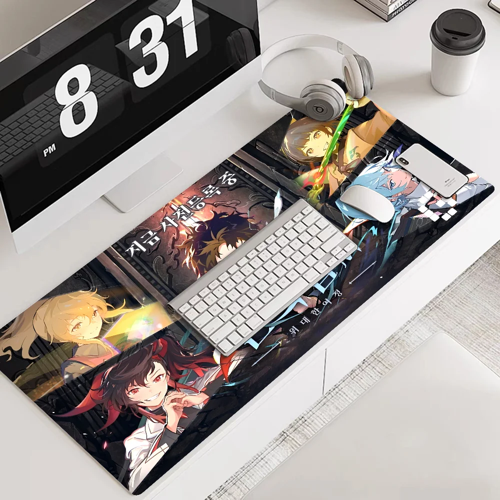 Comic T-Tower o-of G-God Mousepad Custom Skin Desktop Desk Mat Kawaii Gaming Accessories Students Writing Pad for PC Computer