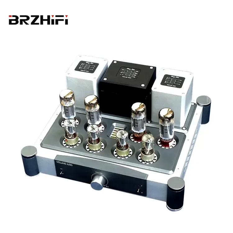 

BRZHIFI Audio Power Amplifier A40 Push-Pull Circuit EL34 Classic Tube Amplifier 40W*2 HiFi Home Theater Audiophile Powerful Amps