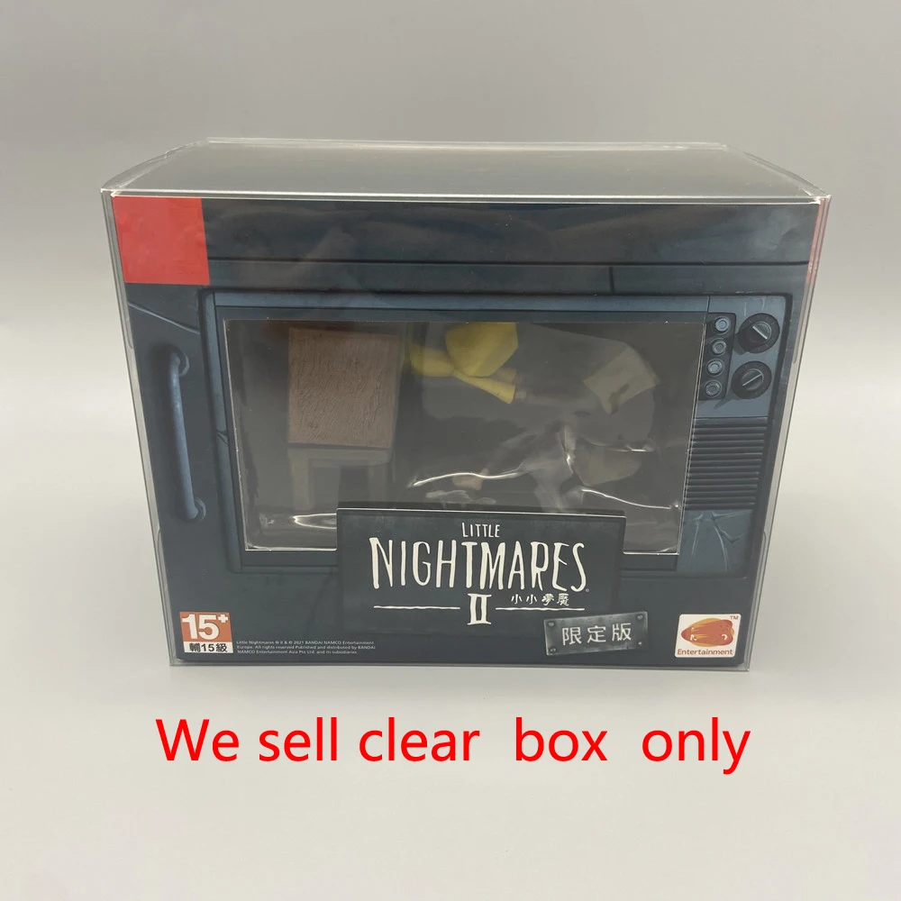 ZUIDID PET Caja de presentación transparente para SWITCH NS Little Nightmare 2 Caja de colección de almacenamiento de juegos de edición limitada
