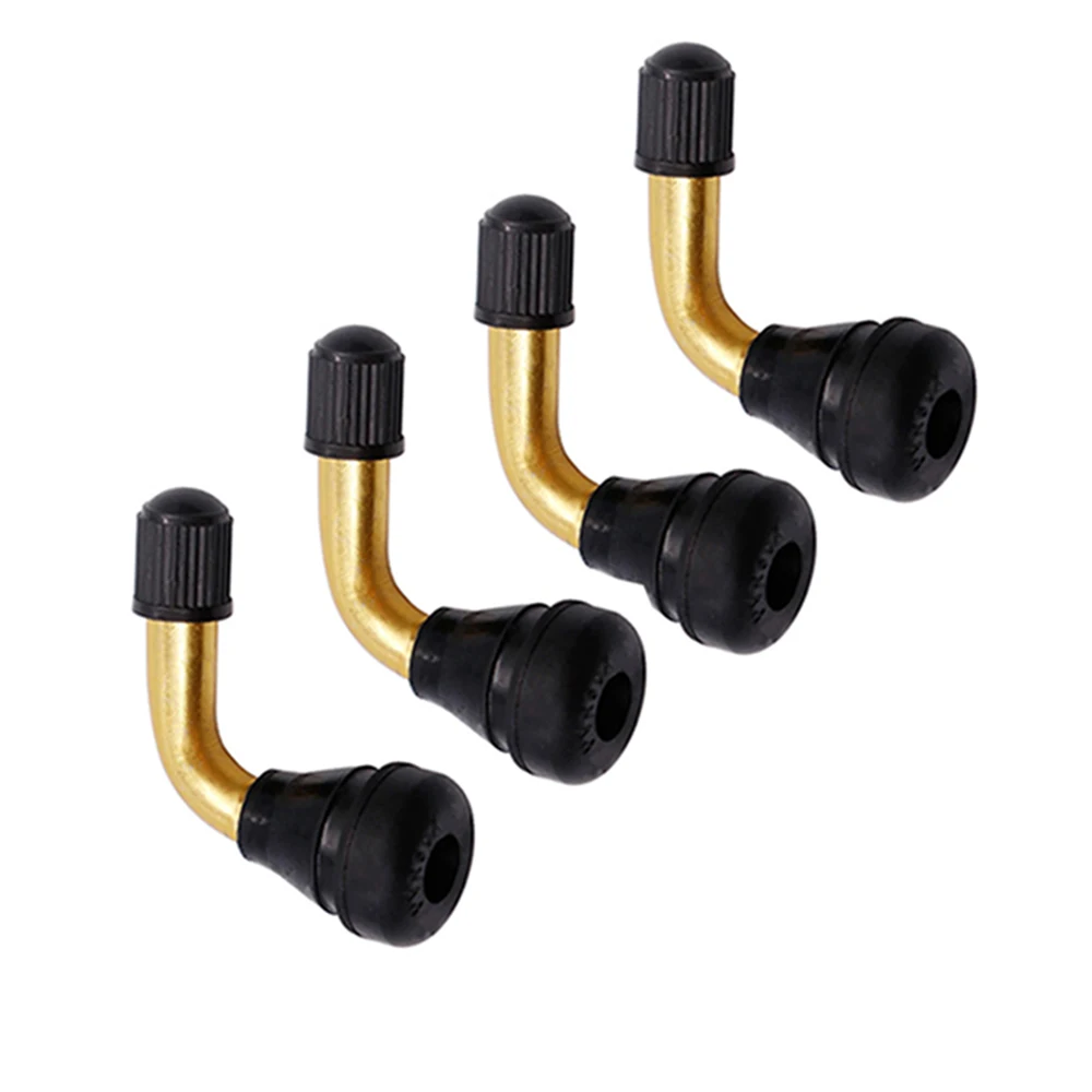 4 PCS/Set Rubber Angle Valve For PVR50/PVR60/PVR70 For Tubeless Tires Nipple For Tubeless Disc Wheel Nipple Motorcycles Tire