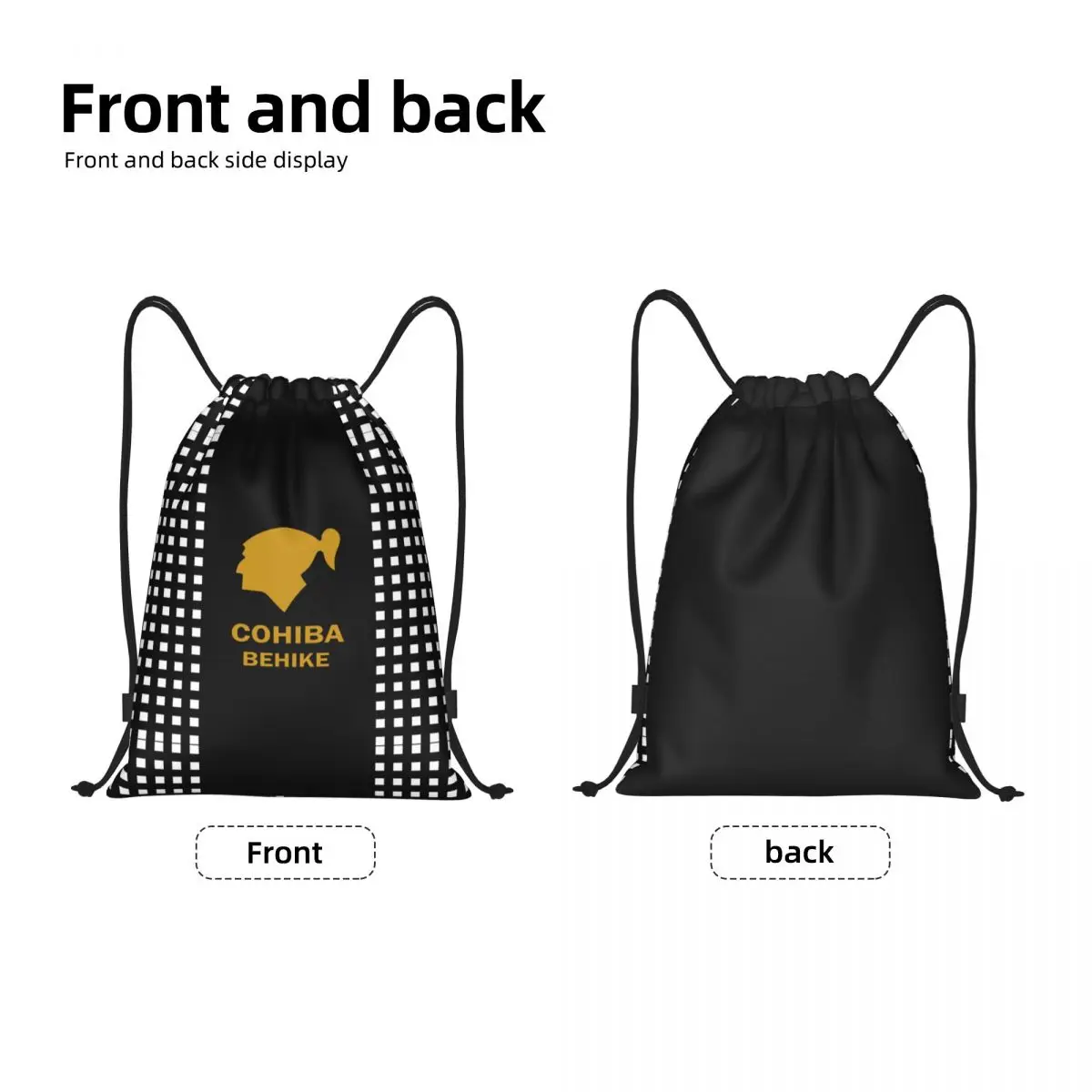 Cuban Cohiba Cigars Drawstring Backpack Women Men Gym Sport Sackpack Foldable Shopping Bag Sack