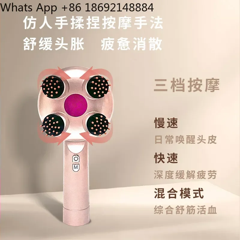 

Handheld Electric Massage Comb for Hair Kneading Imitation Human Hand Massager with Red Light Hair Care Multifunctional Head