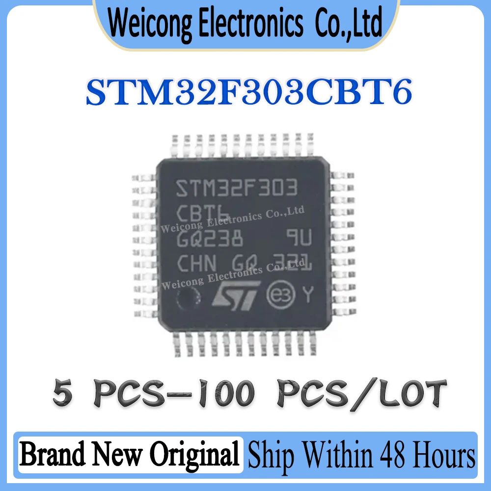 

New STM32F303CBT6 STM32F303 STM32F303CBT STM32F303CB STM32F303C STM32F STM32 STM IC MCU Chip LQFP-48