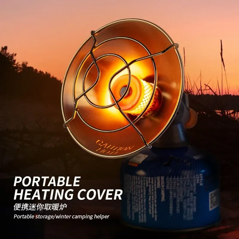 Mini Portable Gas Canister Heating Stove for Outdoor Camping Propane Fuel with Windproof Design Winter Camping Equipment