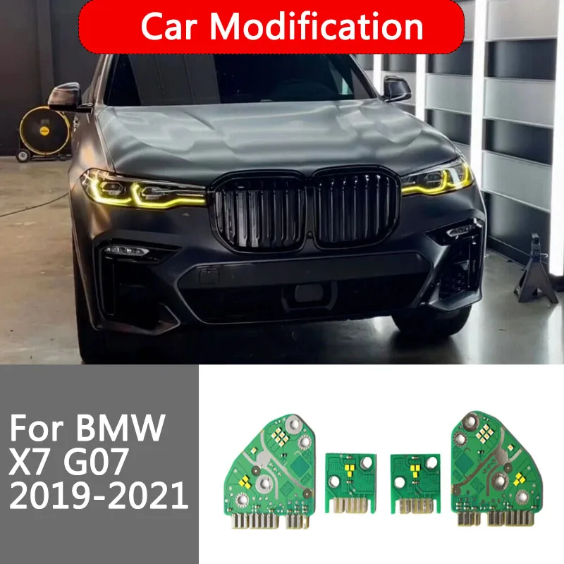 

Angel Eye DRL Boards For 2020 BMW X7 G07 2019-2021 Laser LED Headlight Module Chip Daytime Running Light CSL Yellow Blue Red