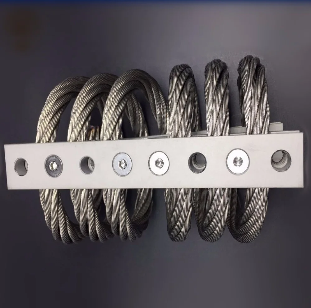 Parti meccaniche Isolamento delle vibrazioni degli urti Trasporto terrestre Utilizzato JGX-0956D-75A Isolatore di fune metallica in acciaio inossidabile