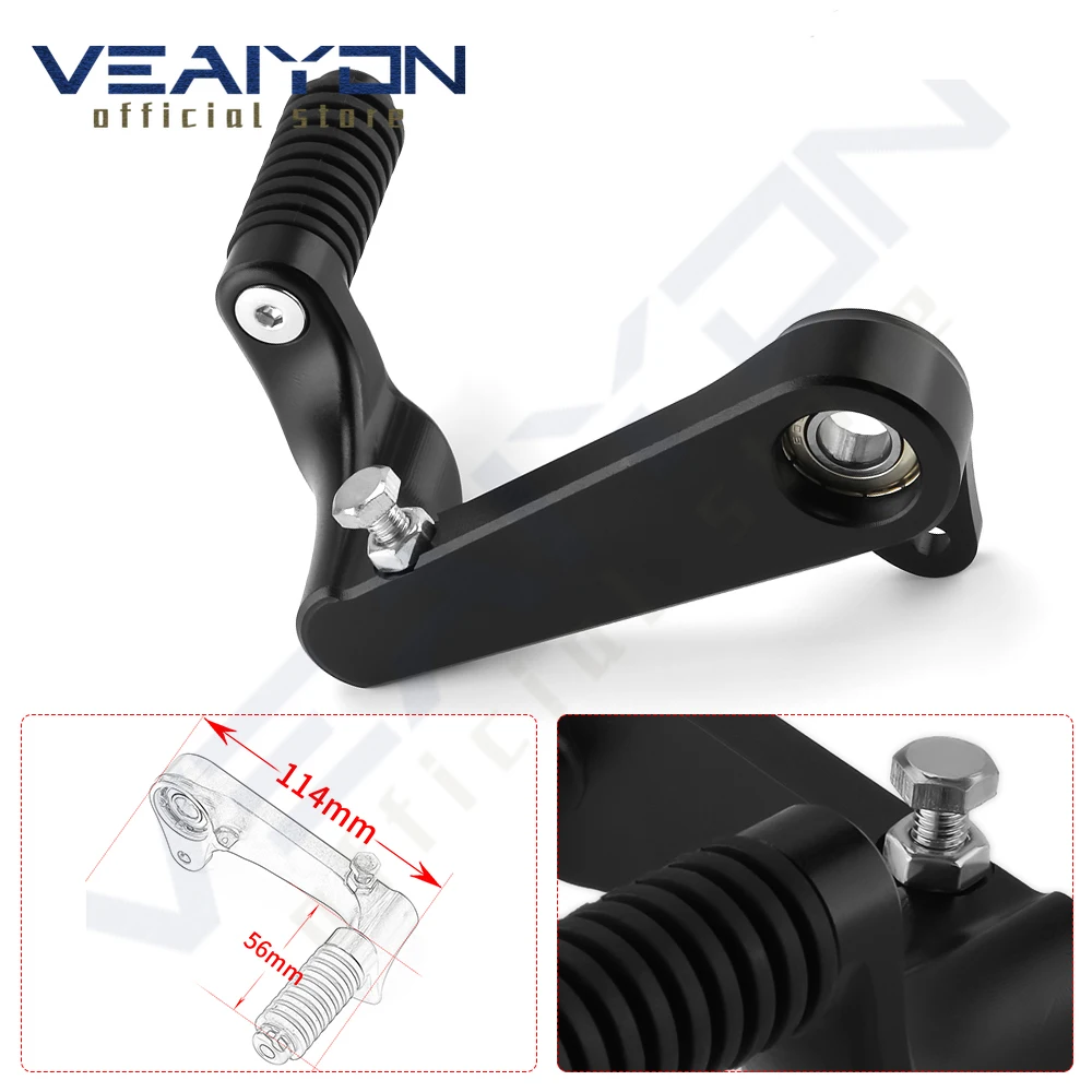 

Motorcycle Accessories For Hus qvar na 125 200 250 401 Universal 2018 - 2021 2022 2023 Brake Pedal Lever Gear Shift Lever Black