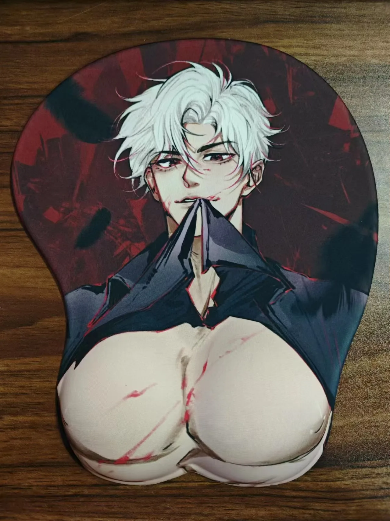 Anime Love and Deepspace Sylus Cosplay Cartoon Pectoralis Wrist Rest Mouse Silica  Mouses Pad Nonslip Desktop Playmat Xmas