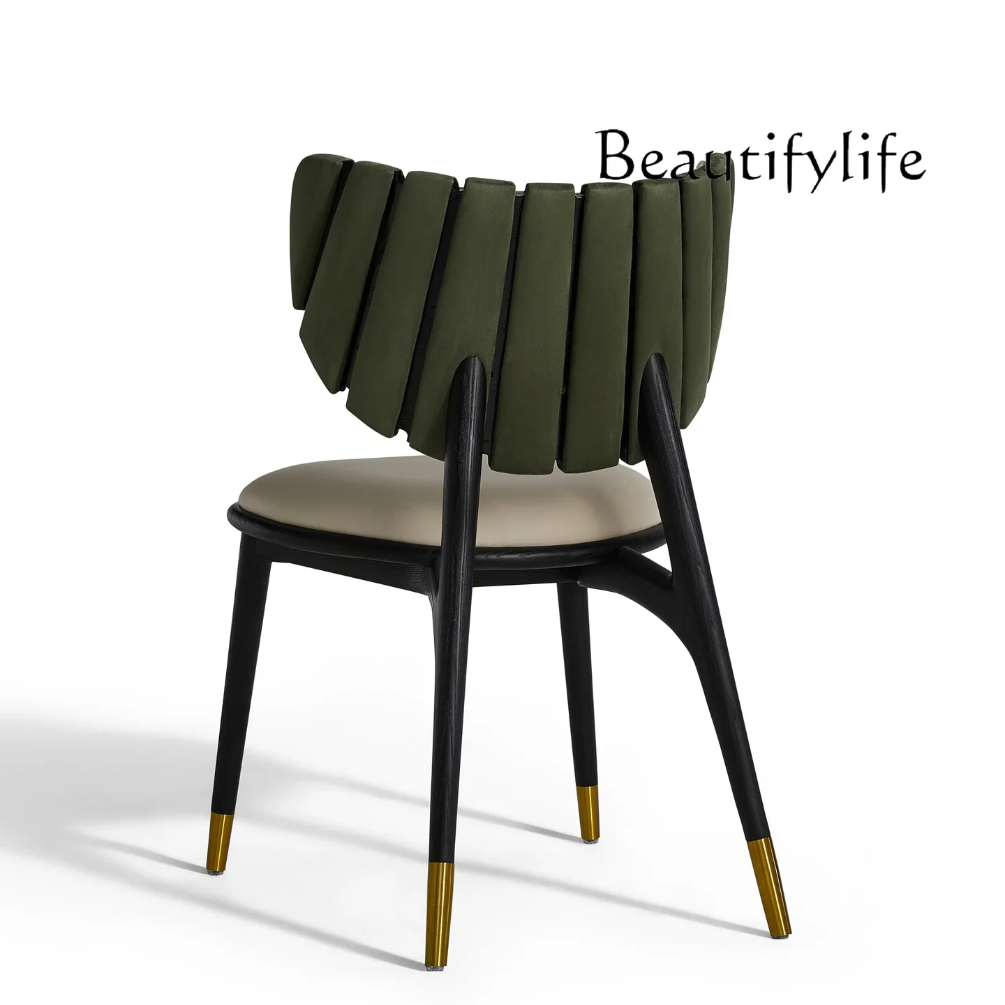 BJ Italian Light Luxury Solid Wood Dining Chair Restaurant Designer Home Modern Simple Sales Department Villa Fashion