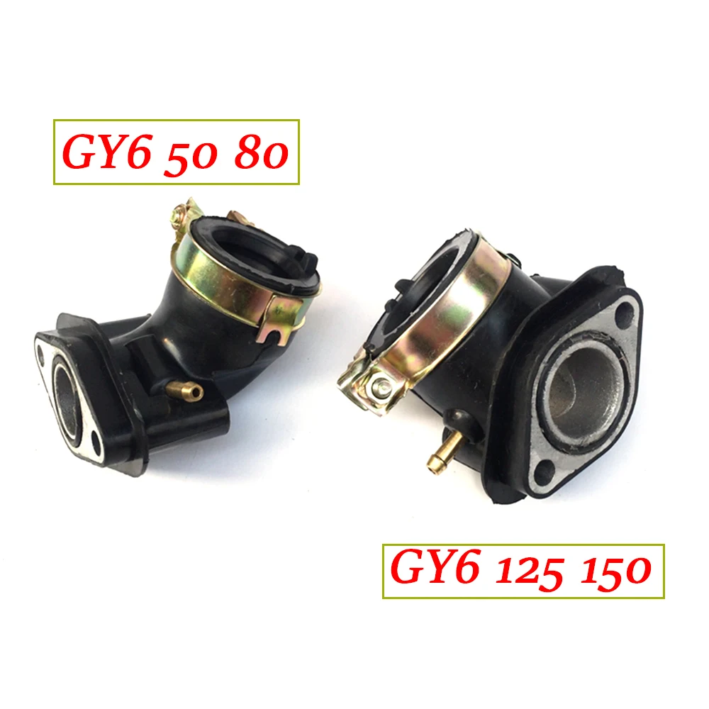 Universal GY6 Carburetor Intake Manifold Pipe Moped Scooter ATV Go Kart Engine Part intake For Honda Spacy 125 150 cc