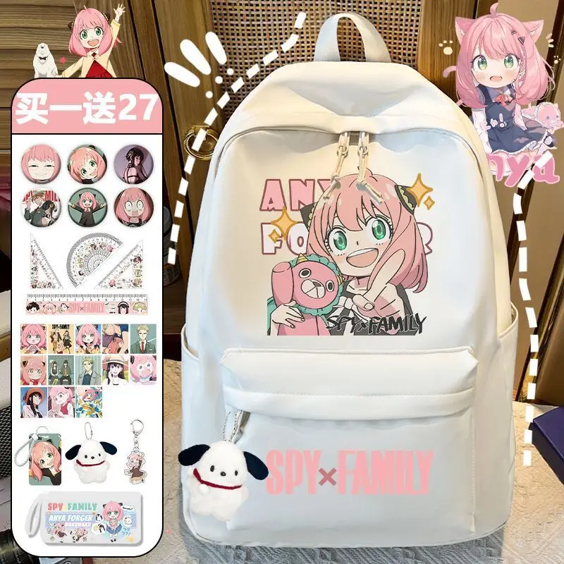 Spy X Family Merchandise Student Aniya Joel Durable Girls Junior High Large Capacity Cute Backpack Ani