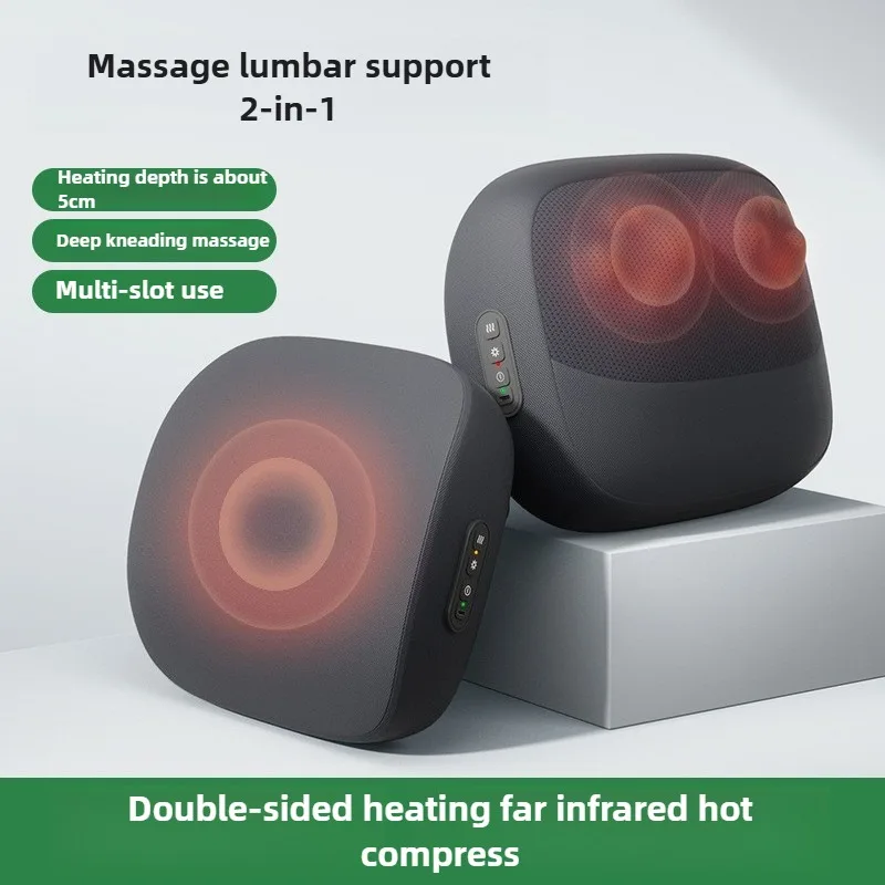 

Neck Massage Pillow Shoulder Cervical Massager Full Body Hot Compress Kneading Dredging Instrument Home Car Waist Cushion Gift