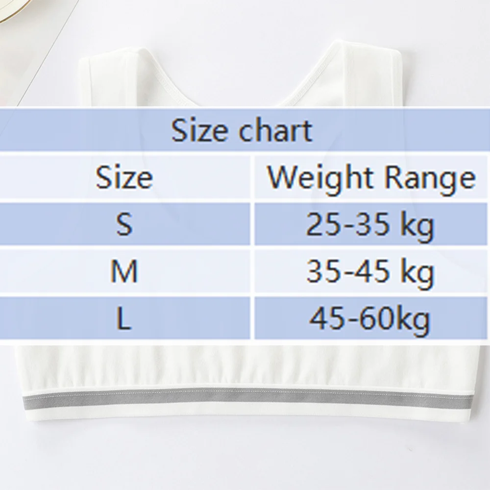 Girls Cotton Training Bras Children Puberty Wireless Underwear Kids Sport Vests Teenage Camisoles Students Underclothes view 2