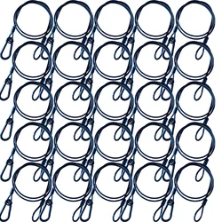 25pcs 70cm Long Stage Light Safety Cable Robe 3mm Steel Wire Lock Security Cable For Aluminum Truss Mobile DJ LED Par Protection