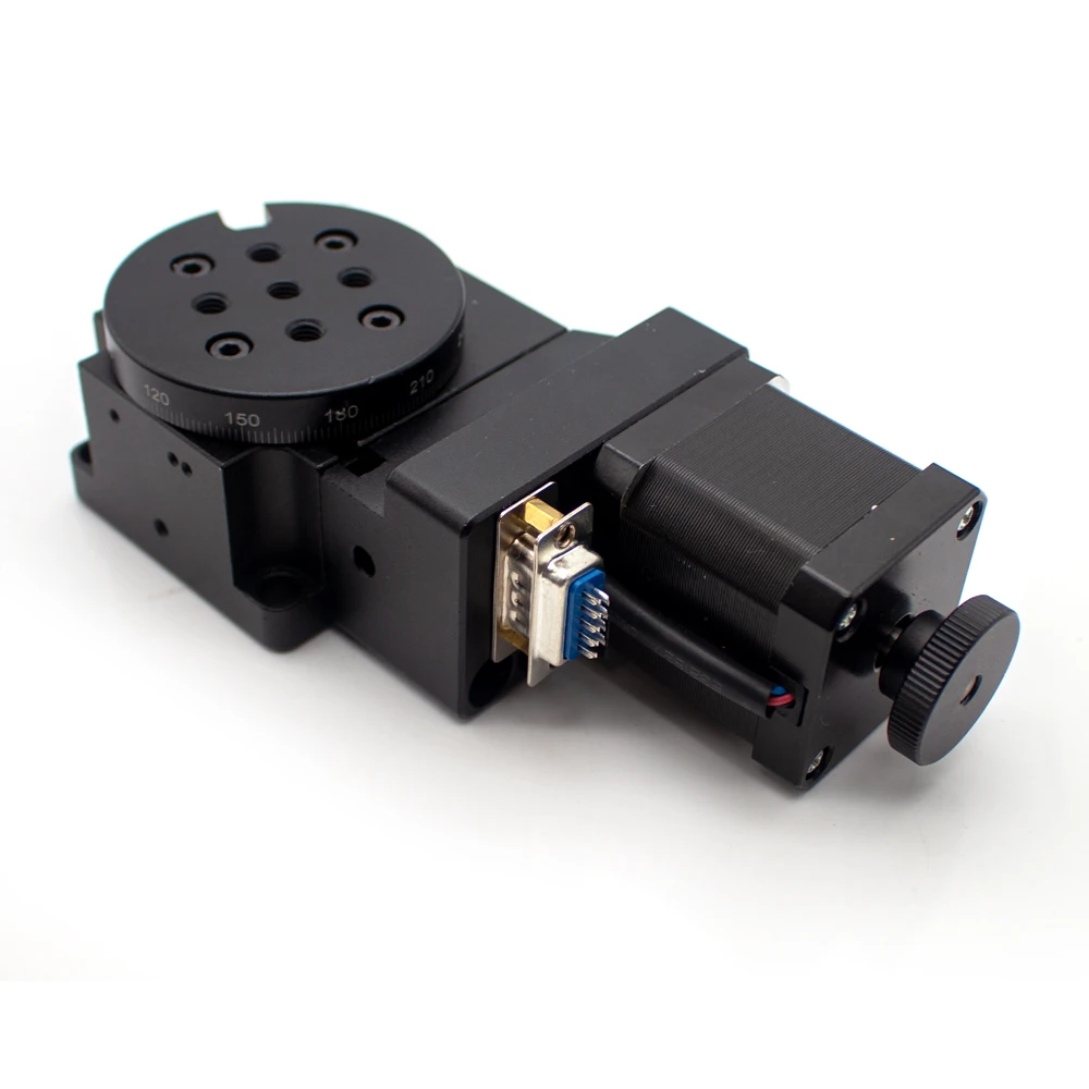 Electric Rotary Stage Diameter 60MM Precision Indexing Table 360° Turntable Pan-Tilt Y200RA60