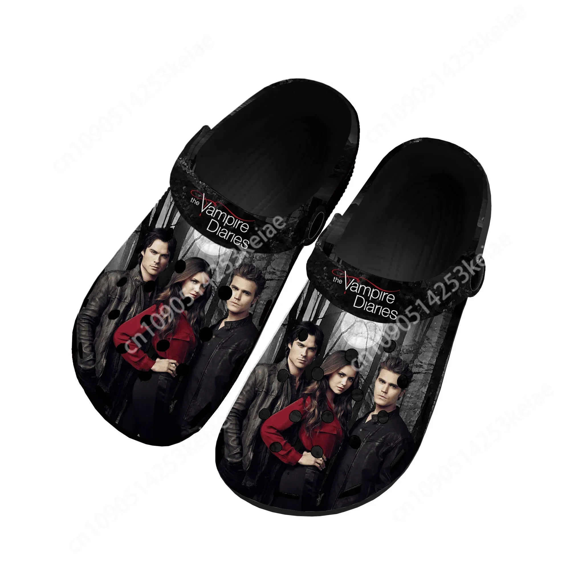 The Vampire Diaries Damon Salvatore Home Clogs Custom Water Shoes Mens Womens Teenager Shoe Garden Clog Beach Hole Slippers