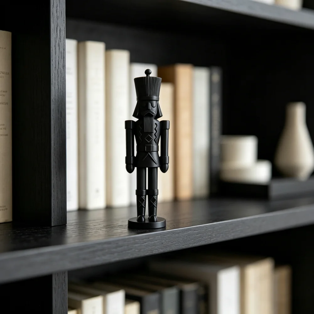 Nutcracker Soldier Figurine Retro Minimalist 3D printed ornament Desktop Bookcase Decor Statue Ornament For Living Room Office