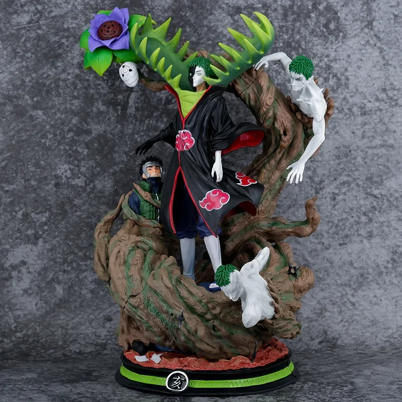 32 سنتيمتر ناروتو Akatsuki GK توبي أوبيتو Zetsu المزدوج رئيس النحت نموذج لجسم أنيمي بولي كلوريد الفينيل تمثال جمع سطح المكتب ديكور لعبة هدية