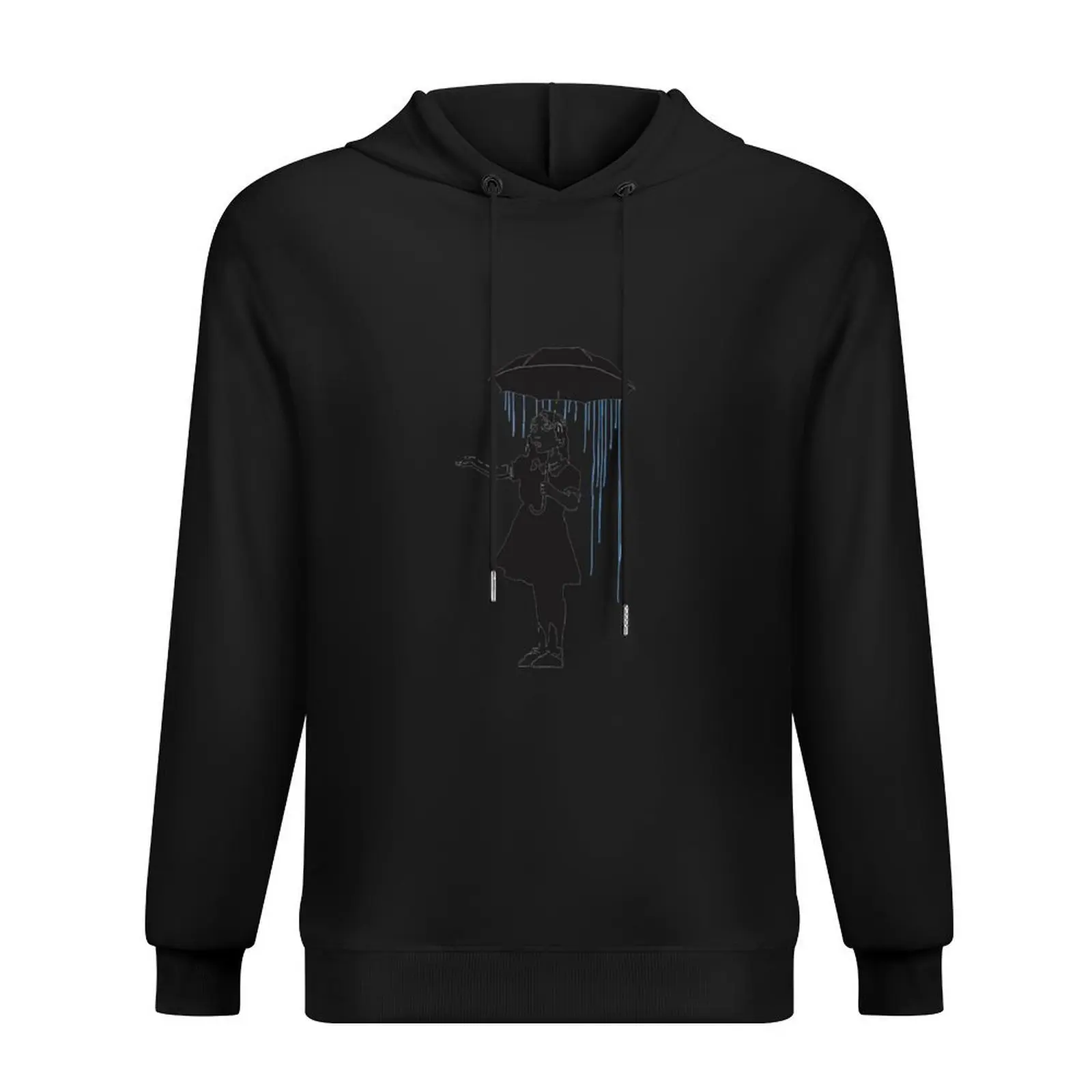 

girl in rain by Banksy Hoodie korean style clothes aesthetic clothing mens clothes fashion men men hoodie
