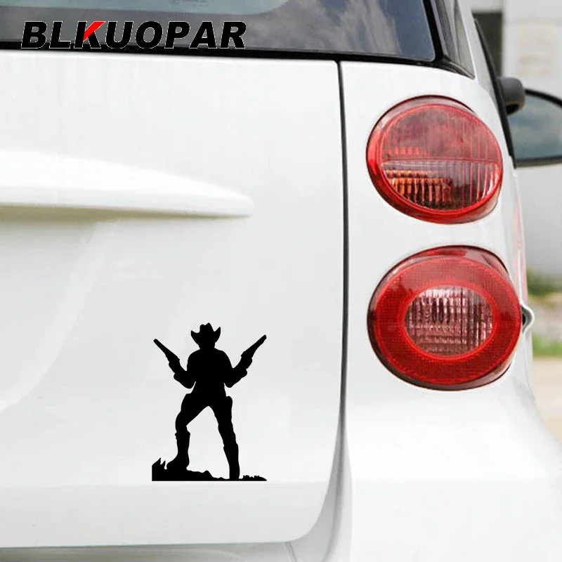 

BLKUOPAR двойной шутер ковбойские крутые автомобильные наклейки водостойкая окклюзионная наклейка на царапины окна багажник для серфинга защита двери автомобиля