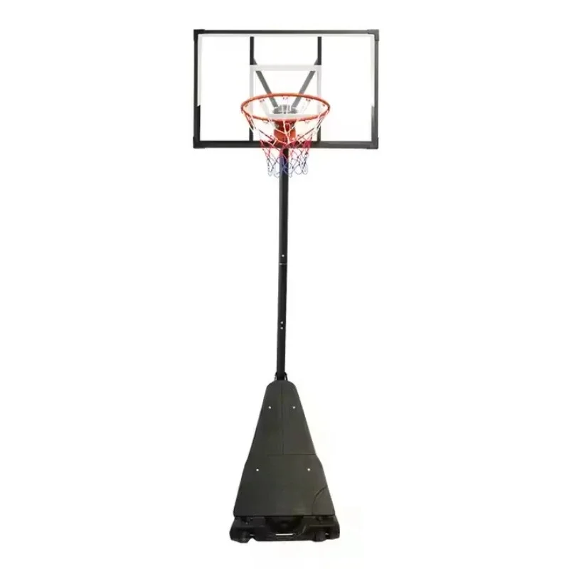 Adjustable Height Adult Portable Basketball Stand with Stable Frame and Net Court Equipment Hoops