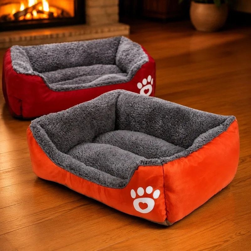 Soft Plush Cushion Bed for Small Cats and Dogs, Comfortable Sleep Pad for Puppies and Mini Breeds