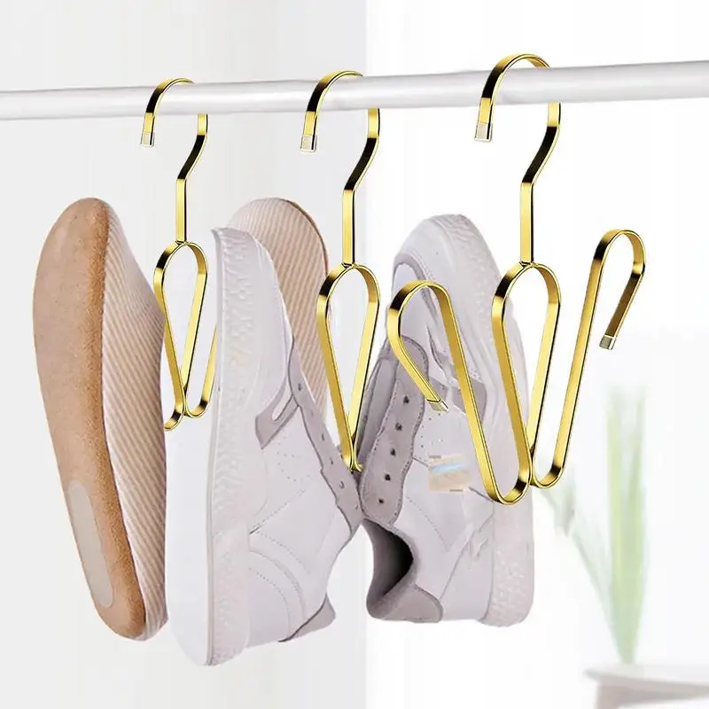 Dryer Shoe Rack Stainless Steel Shoes Hanger Drying Rack Multifunctional Shoe Drying Rack Hook For Hanger Shoes Portable Shoe