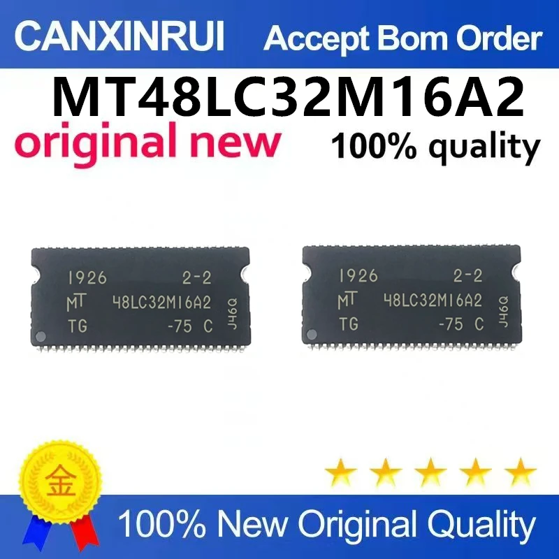 (5pcs-100pcs)New original MT48LC32M16A2TG-75: C package TSOP-54 SDRAM memory