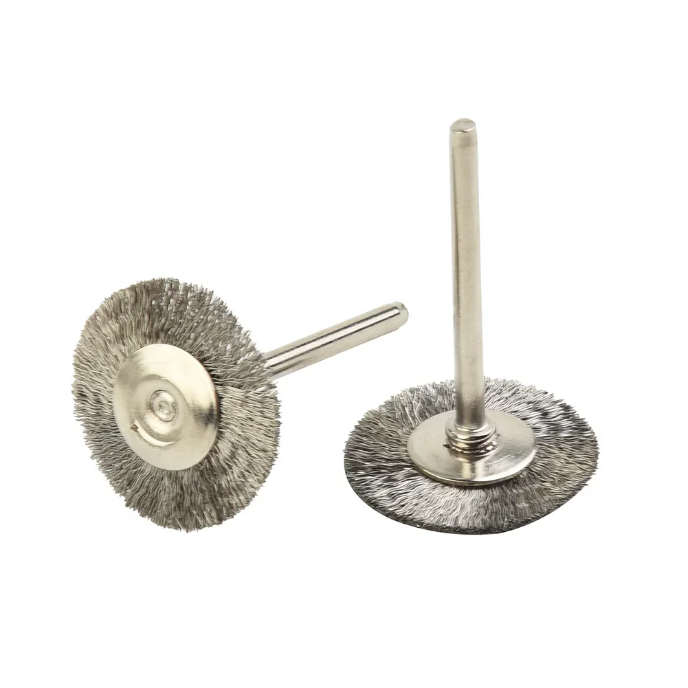 Set Brushes Replacement Wire Wheel Tool Copper Steel Cleaner Polish Rotary Accessories 22mm New Quality Useful