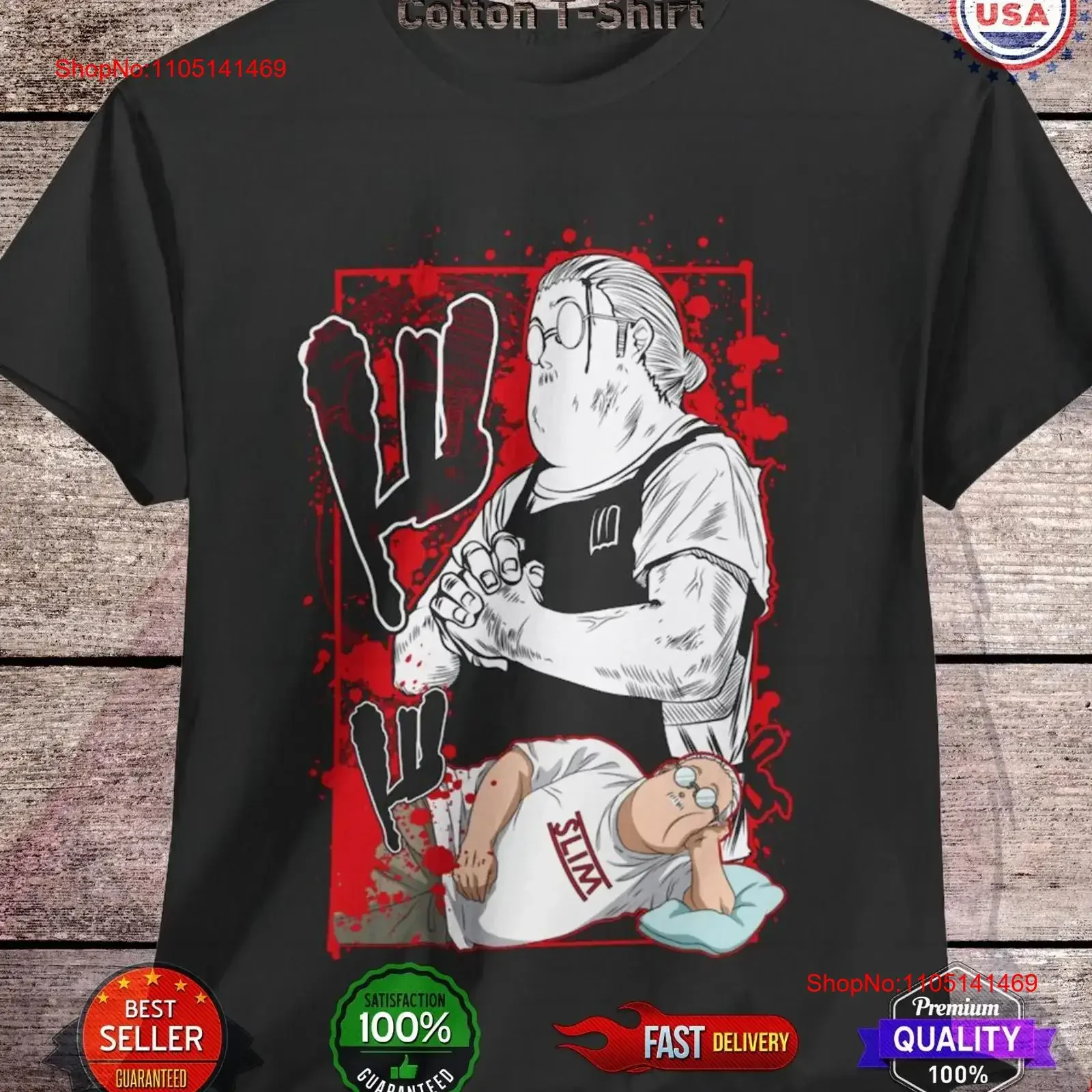 Taro T Shirt Sakamoto Days Anime All Size Shin Nagumo Lu vintage Washed Breathable Stylish Unisex Top For Everyday Wear