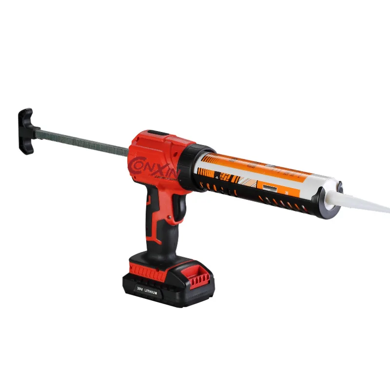 Pistola de calafetagem elétrica portátil sem fio de silicone com aderência confortável, velocidade variável, operada por bateria