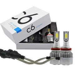 Car Lights C6 2PCS LED H11 H4 Hi/Lo H1 H3 H8 HB1 HB3 HB4 HB5 HIR2 H13 H27 9005 9006 Car Headlight Bulbs 3000K 6000K 8000K COB C6