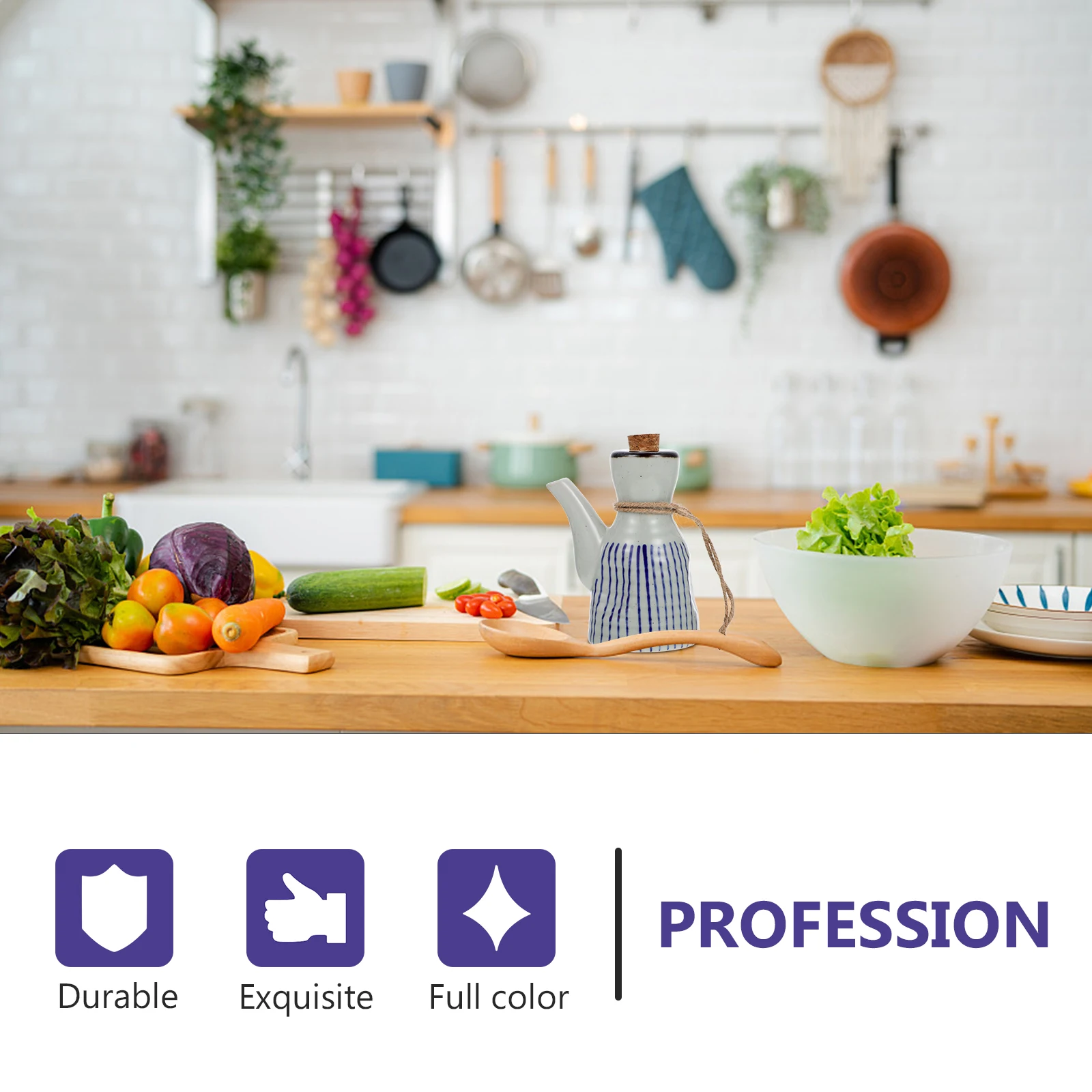 

Ceramic Seasoning Kettle Sauce Bottle Oil Can Storage Pot For Soy Sauce Condiment Holder Home Kitchen Use Decorative Spice