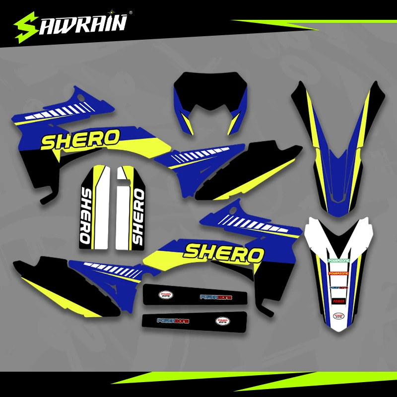 

Sawrain Motorcycle Graphics Backgrounds Decal Stickers Kits for SHERCO 12-16 SE250 300