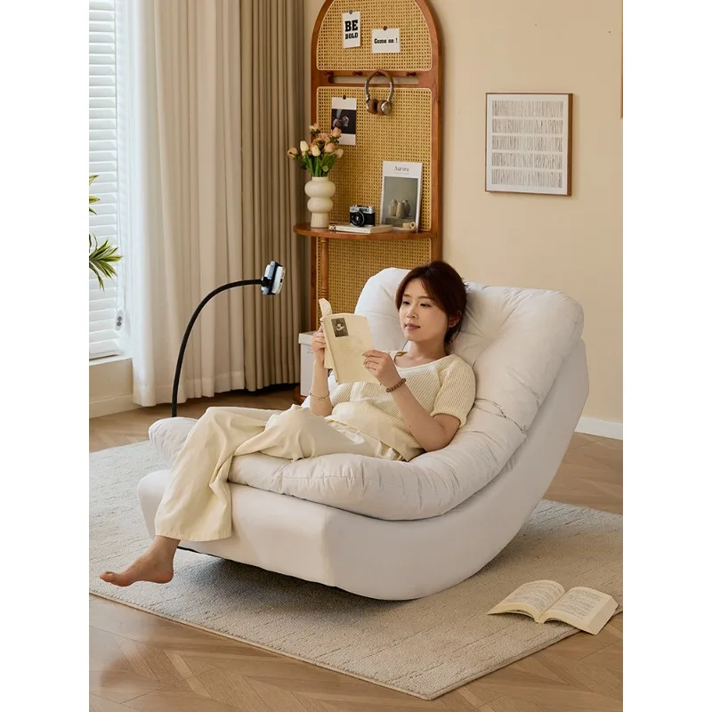 Moon rocking chair recliner, adult sleeping balcony lazy sofa