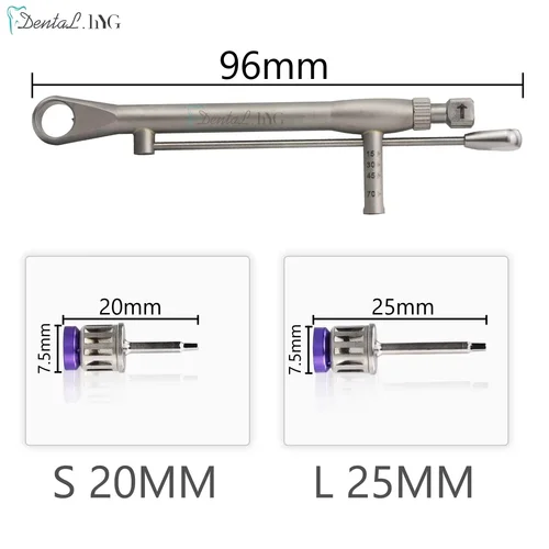 Imagen 2 del producto Destornillador para implante Dental, llave dinamométrica colorida, trinquete de 10-70NCM con destornillador de 16 Uds., Kit de herramientas de restauración Universal