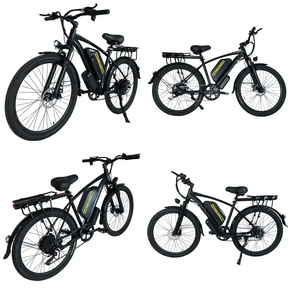 

Cross-Border Retro Two-Wheel 48V Steel Frame Electric Mountain Bike 7-Speed Variable Power-Assisted Lithium Battery 20" Wheel