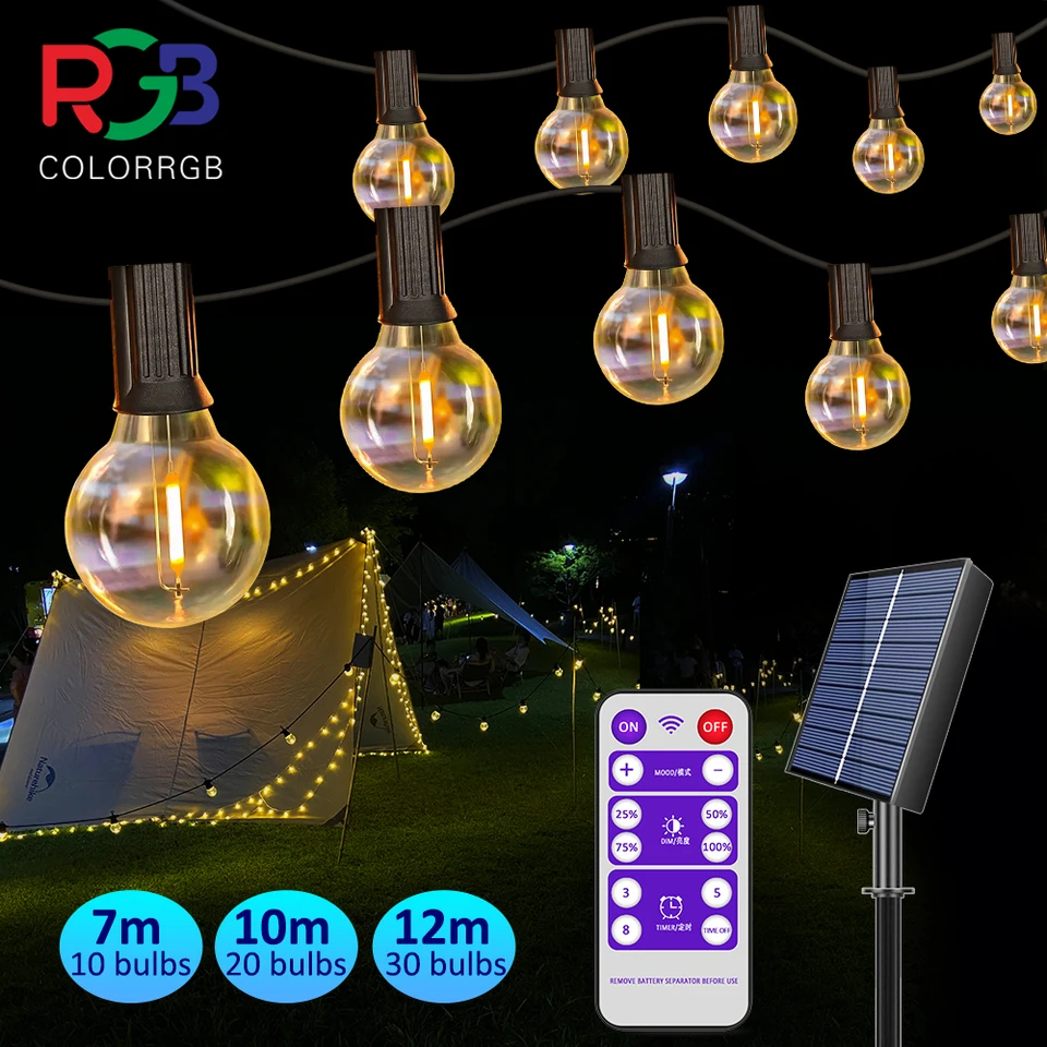 Wkao 30-LED Solar Raindrop Lights – Multicolor, PVC, IP42 Waterproof, Outdoor Garden Decor For Patios & Yards