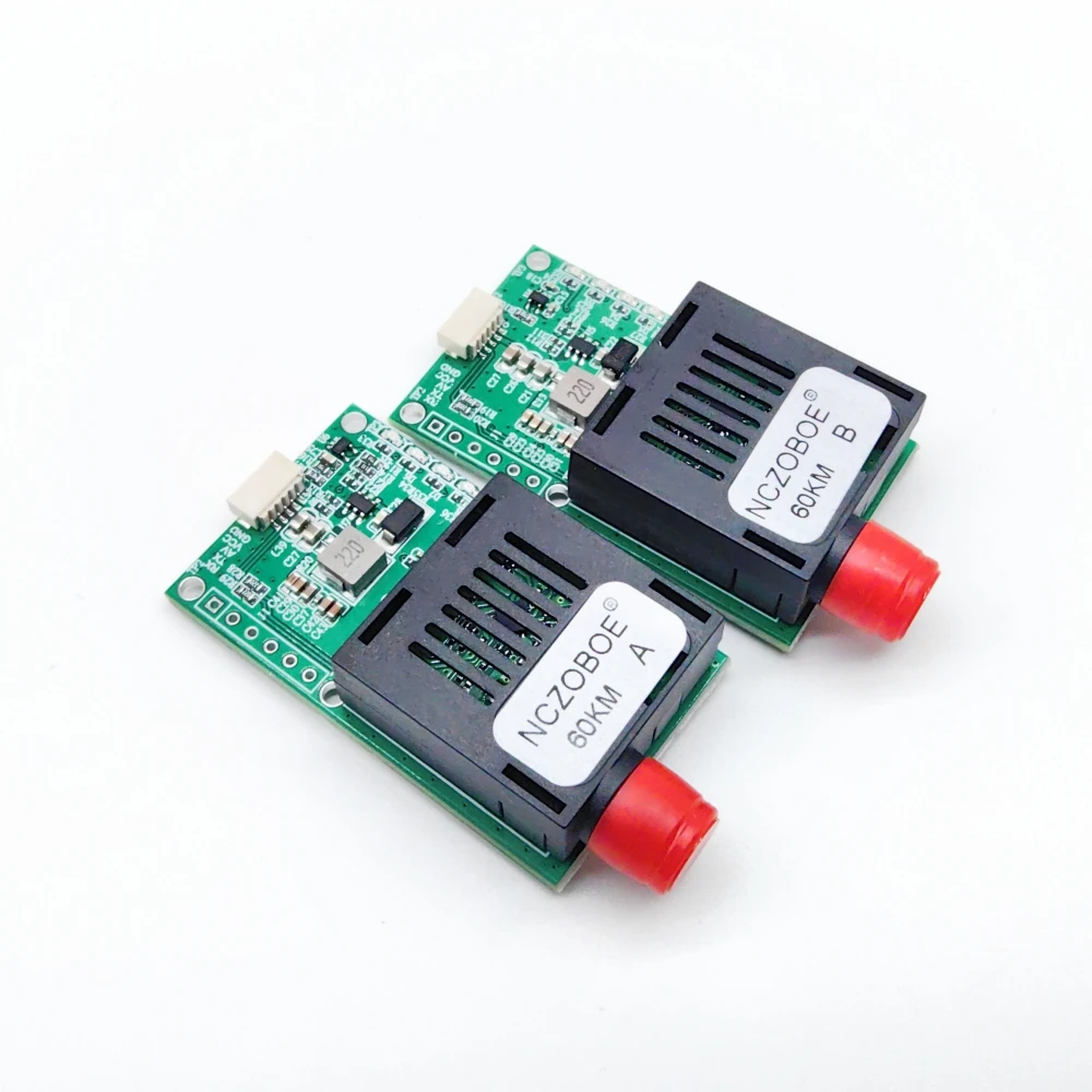 

NCZOBOE Sky/Earth TTL Optical Transceiver Module DC 5.5-26V FC RX/TX/AV/VCC/GND Interface for Drones TTL to Fiber Optic Module