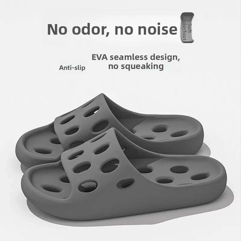 

Couple's Summer Thick Bottom Slip-resistant Smell-proof Indoor Bathroom Slippers Women's Style Home Bathing Cool Slippers