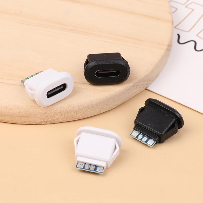 USB Waterproof Connector Type-C Tail Plug Interface Connector 5A 20V High Current Fast Charging Jack Port USB-C Charger Plug