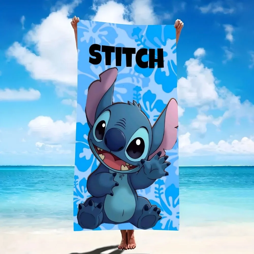 

Stitch Beach Towel: Your Summer Fun Companion! Suitable for towels, bath towels, beach towels, party decorations, gifts