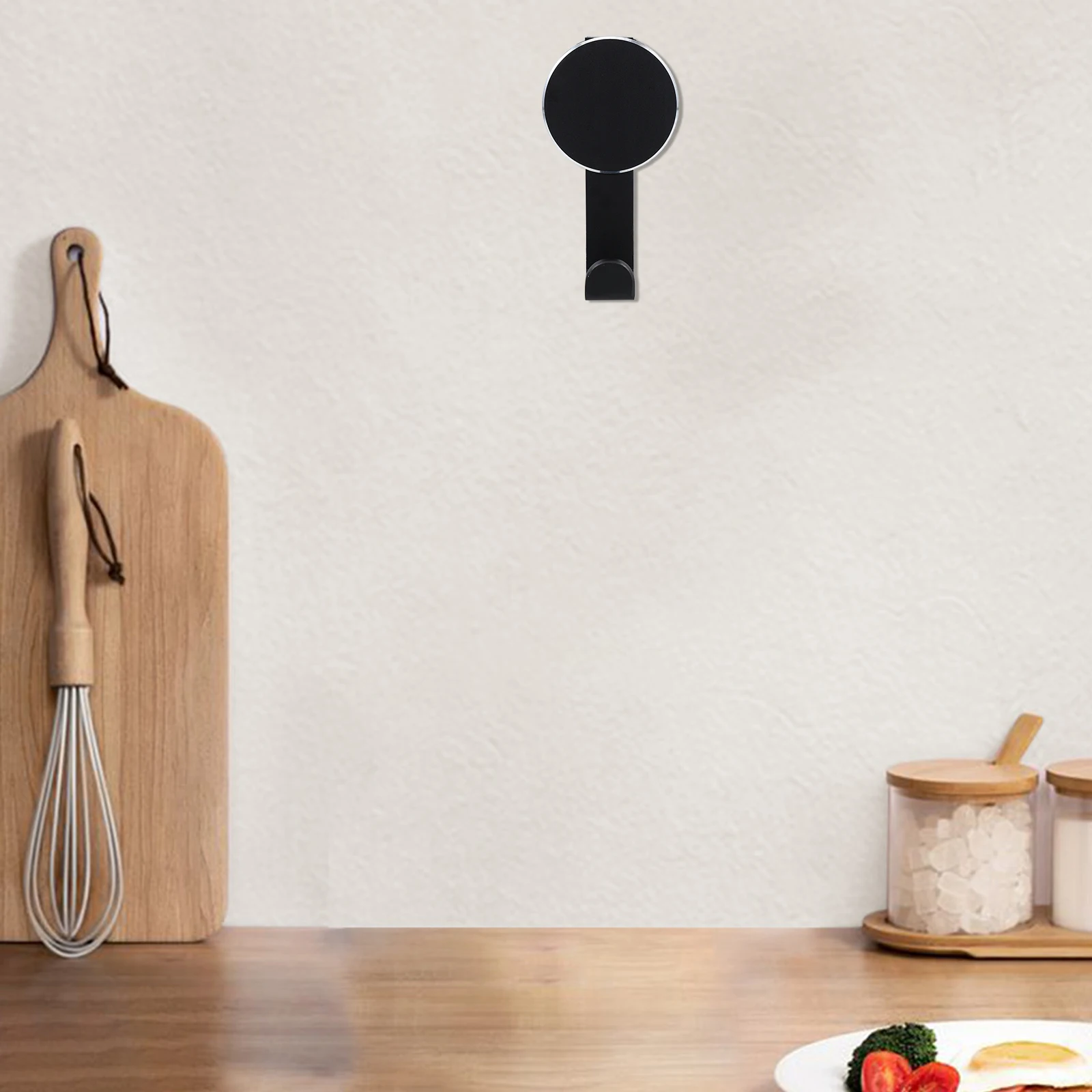 

Thickened Aluminum Kitchen Wall Mounted No Drill Bathroom Towel Hooks Utensil Hooks Waterproof Metal Hangers For Spatulas