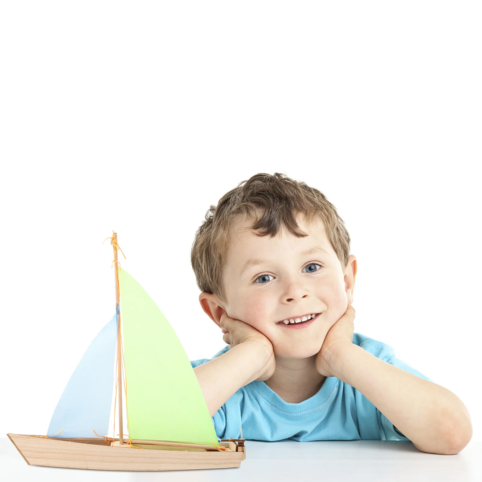 Wooden Sailboat Assembly Toy Cultivates Mental Hand Eye Coordination Kids Woodcraft Educational Model Paintable Simple